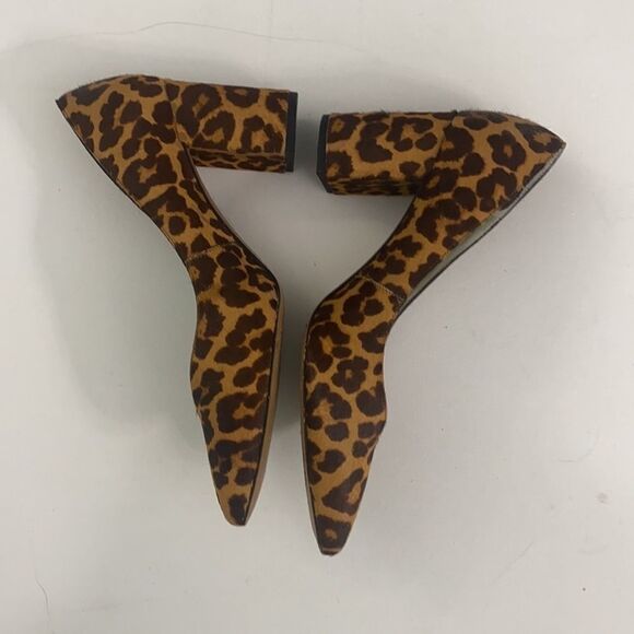 1. State Cheetah Print Pointed Toe Block Heel - Picture 6 of 7